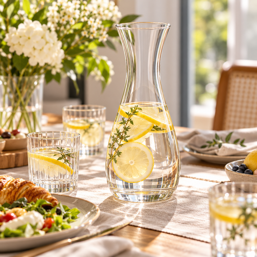 OAKSELIAHOME™ FlowForm Glass Water Carafe