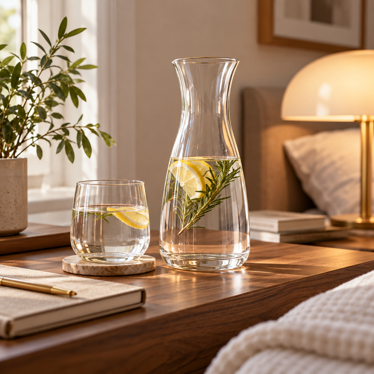 OAKSELIAHOME™ FlowForm Glass Water Carafe