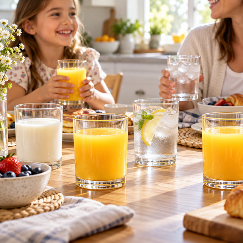OAKSELIAHOME™ LumaSip Everyday Glass Tumbler Set