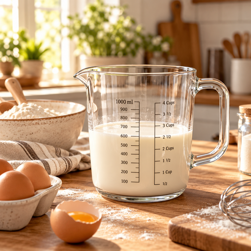 OAKSELIAHOME™ MeasureEase Glass Measuring Jug