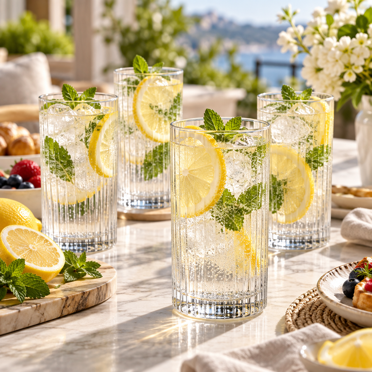 OAKSELIAHOME™ RidgeLine Highball Glass Set